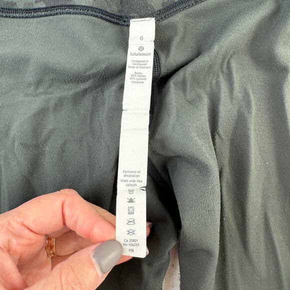 Lululemon Incognito Camo Multi Grey Align 7/8 Leggings Pant II 25" Nulu Size 6 - Picture 11 of 13